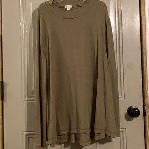 Oversized mock neck shirt from kinnucans